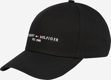 TOMMY HILFIGER - Gorra en negro: frente