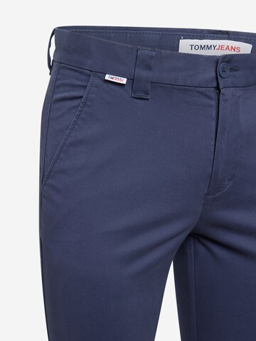 Tommy Jeans Slimfit Lærredsbukser 'AUSTIN' i blå