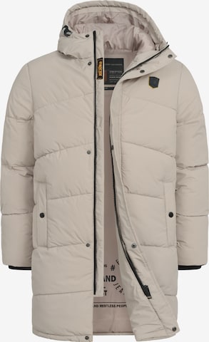 INDICODE JEANS Winterjas 'INPazze ' in Beige: voorkant