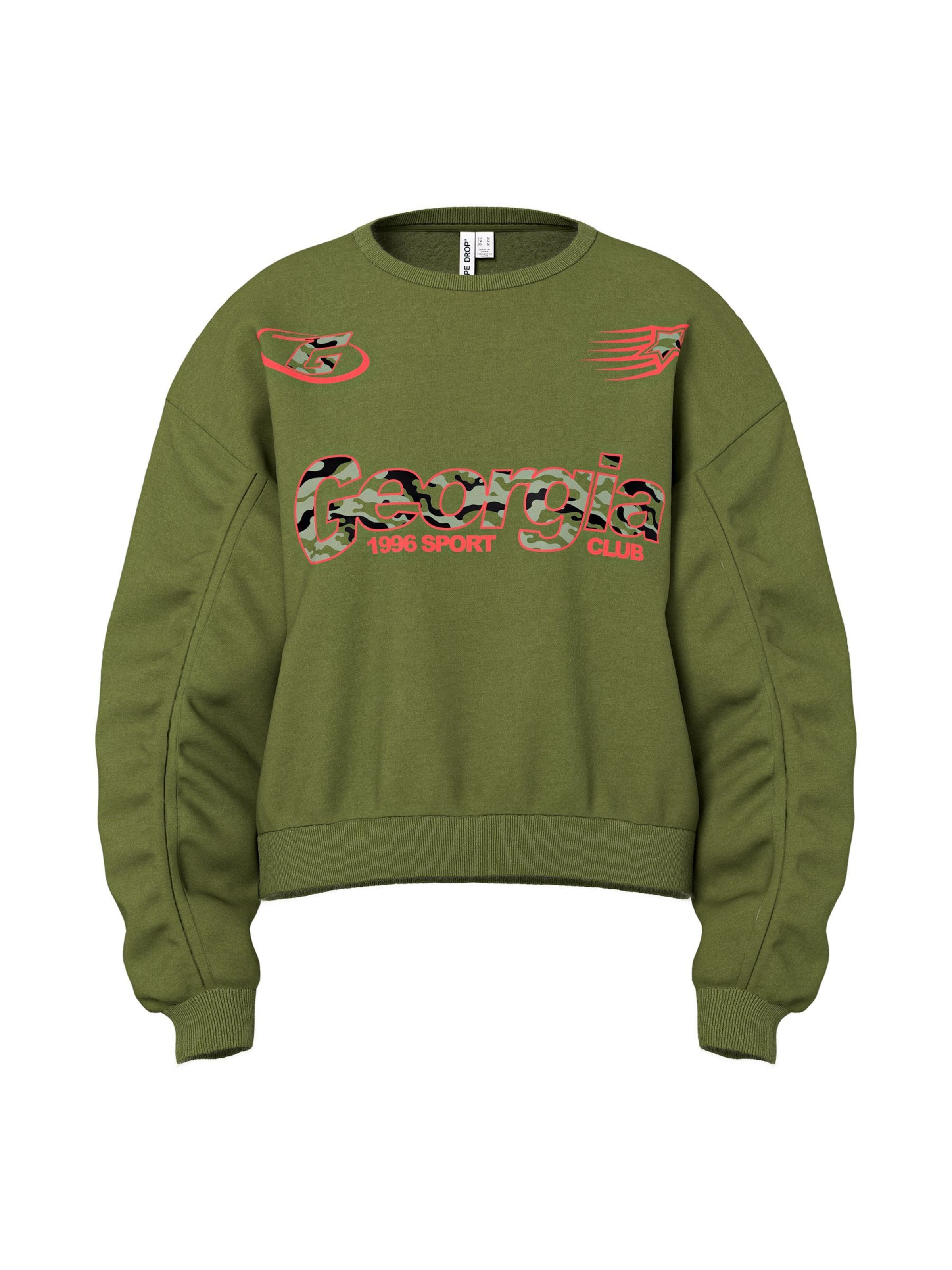 Sweat-shirt 'HDAGGIE' HYPEDROP en vert : devant