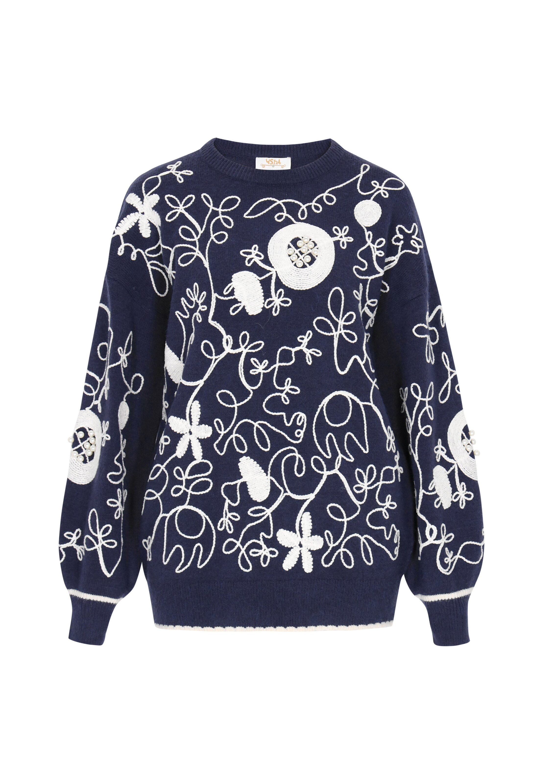 Pulover de la usha FESTIVAL pe albastru: față