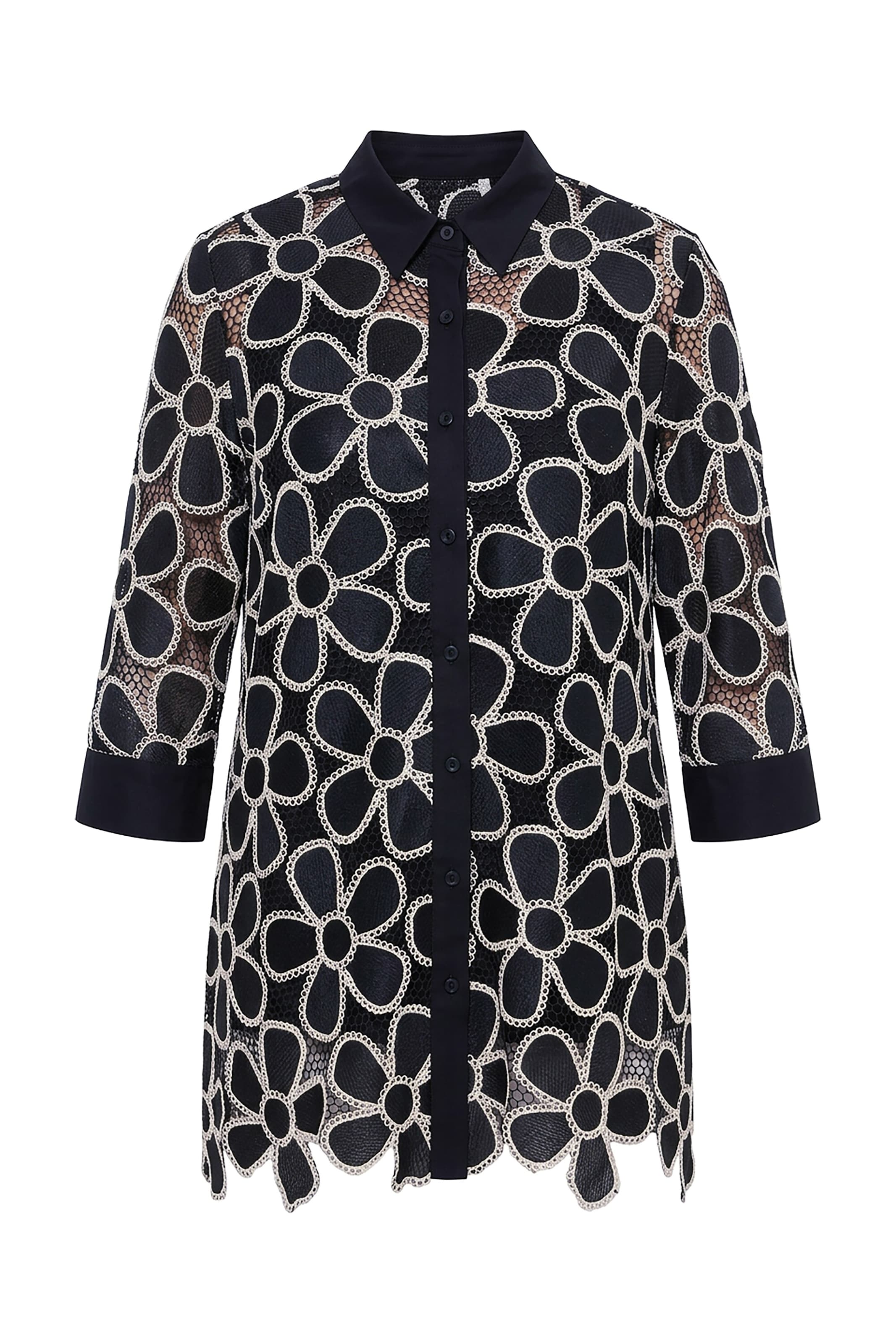 Ulla Popken Blouse in Black: front