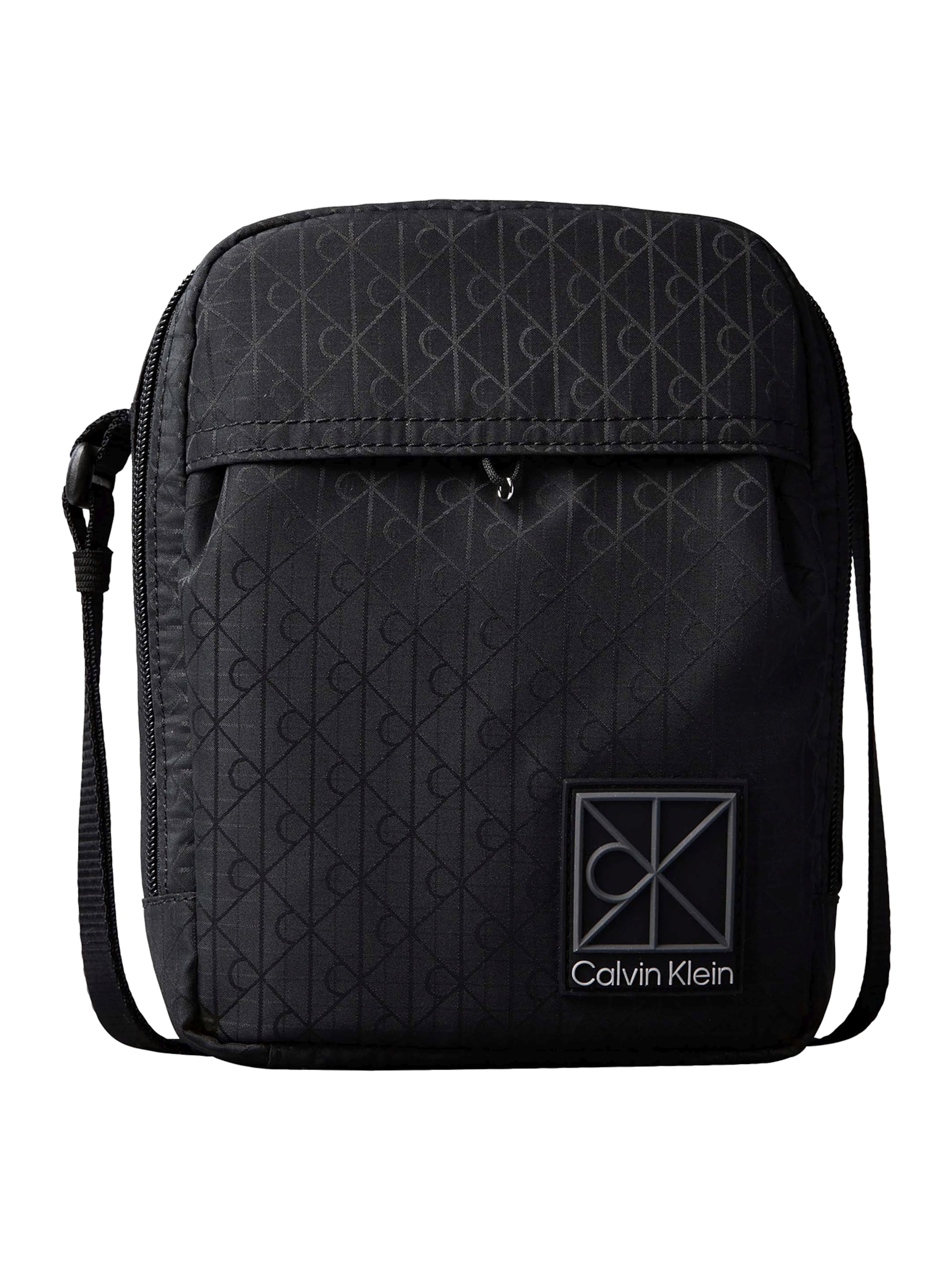 Calvin Klein - Mala de ombro 'UTILITY' em preto: frente