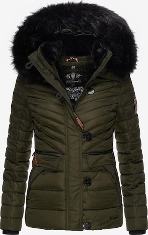 NAVAHOO Winter Jacket 'Wisteriaa' in Green: front