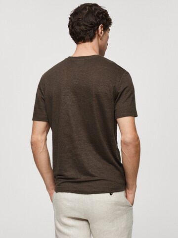 MANGO MAN T-Shirt 'LIMAN' in Braun