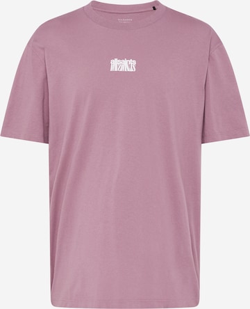 AllSaints Majica 'REFRACT' | vijolična barva: sprednja stran