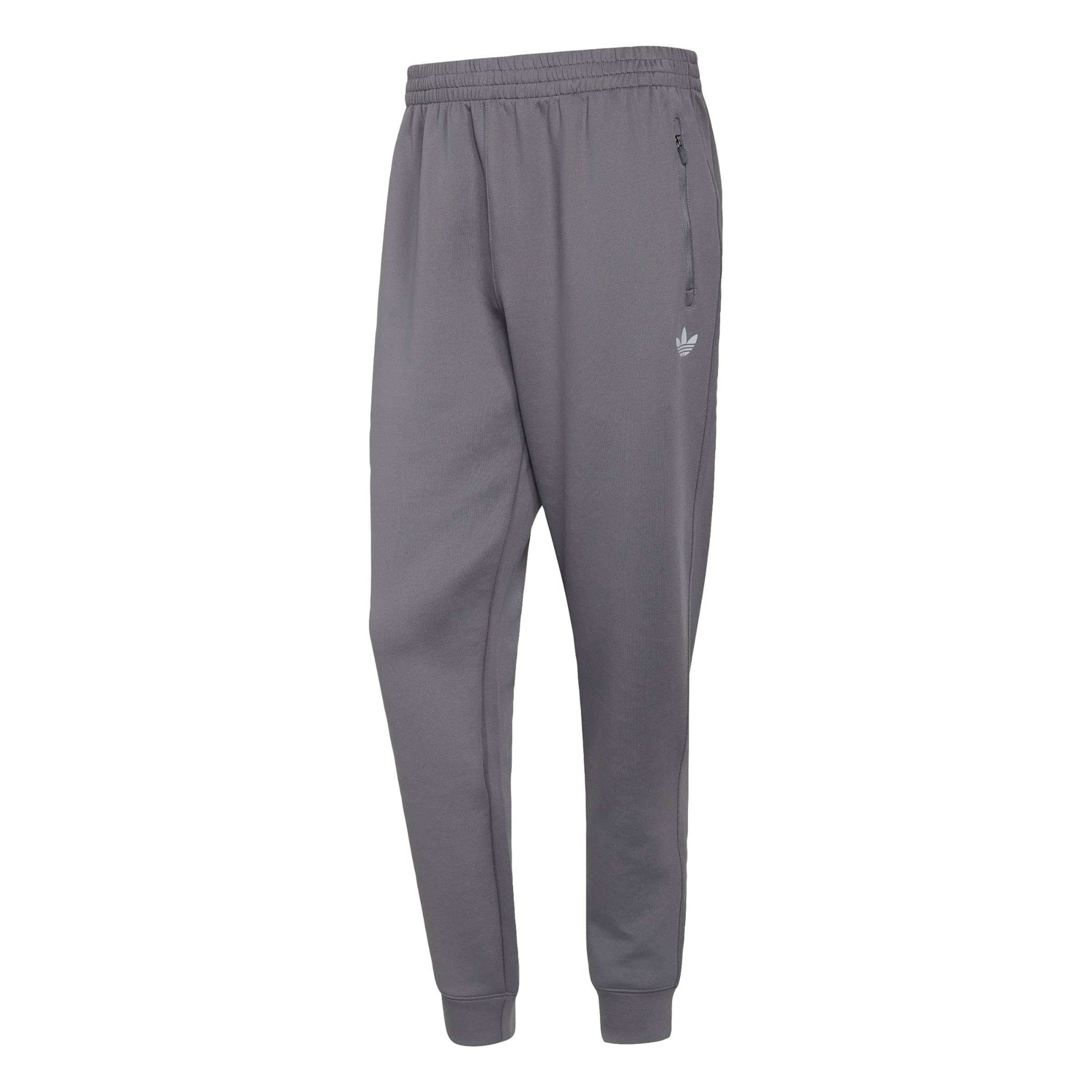 ADIDAS ORIGINALS - Tapered Pantalón 'Trefoil Essentials' en gris: frente