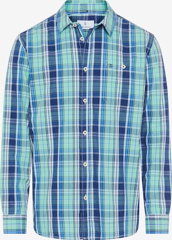 DELMAO Button Up Shirt in Green: front