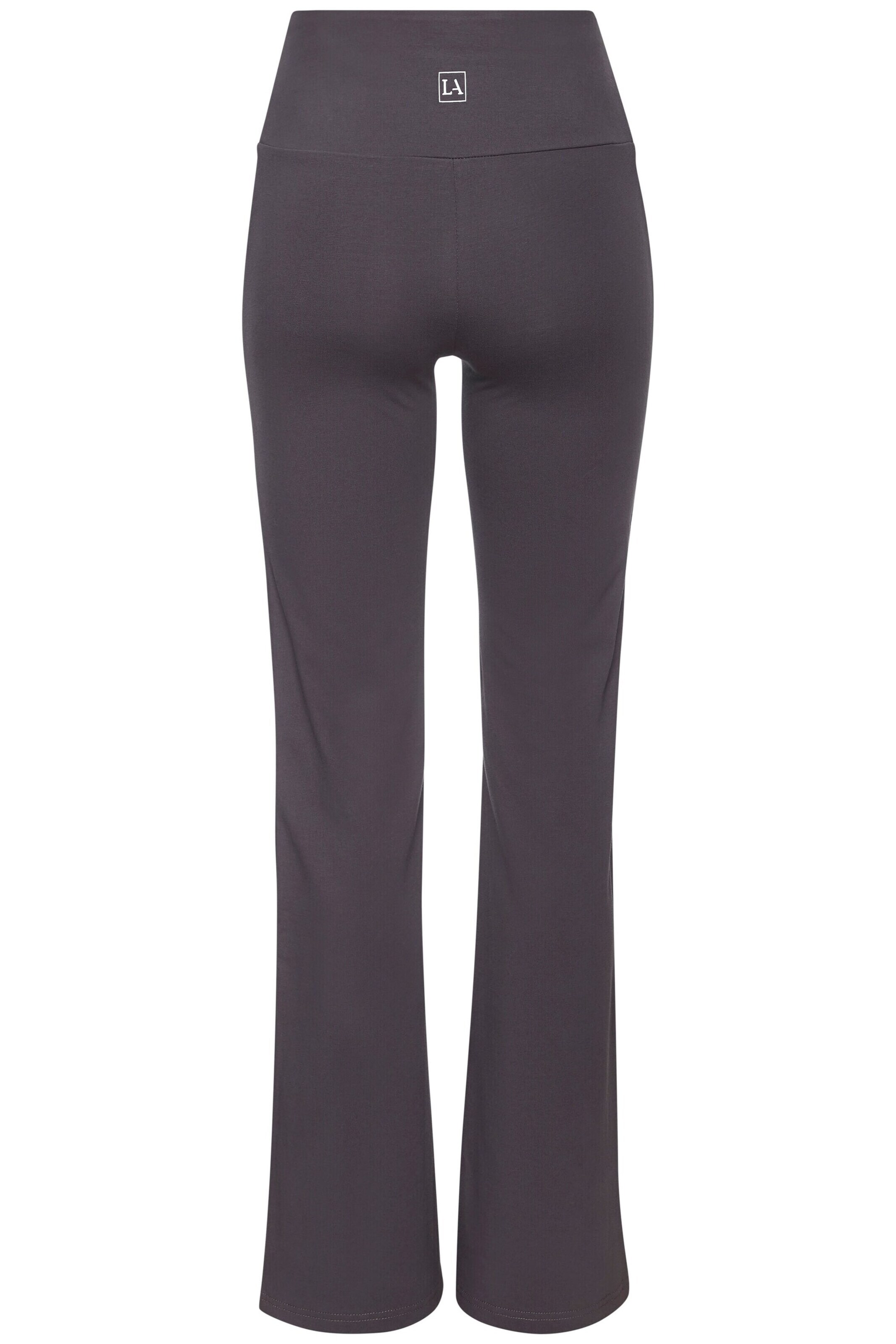 LASCANA ACTIVE Flared Workout Pants in Grey