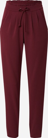 JDY Pleat-Front Pants 'Catia' in Red: front