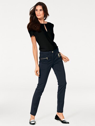 Regular Pantalon heine en bleu