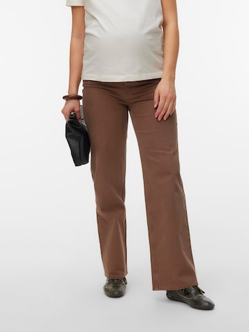 Wide leg Jeans 'VMMTESSA' di Vero Moda Maternity in marrone: frontale