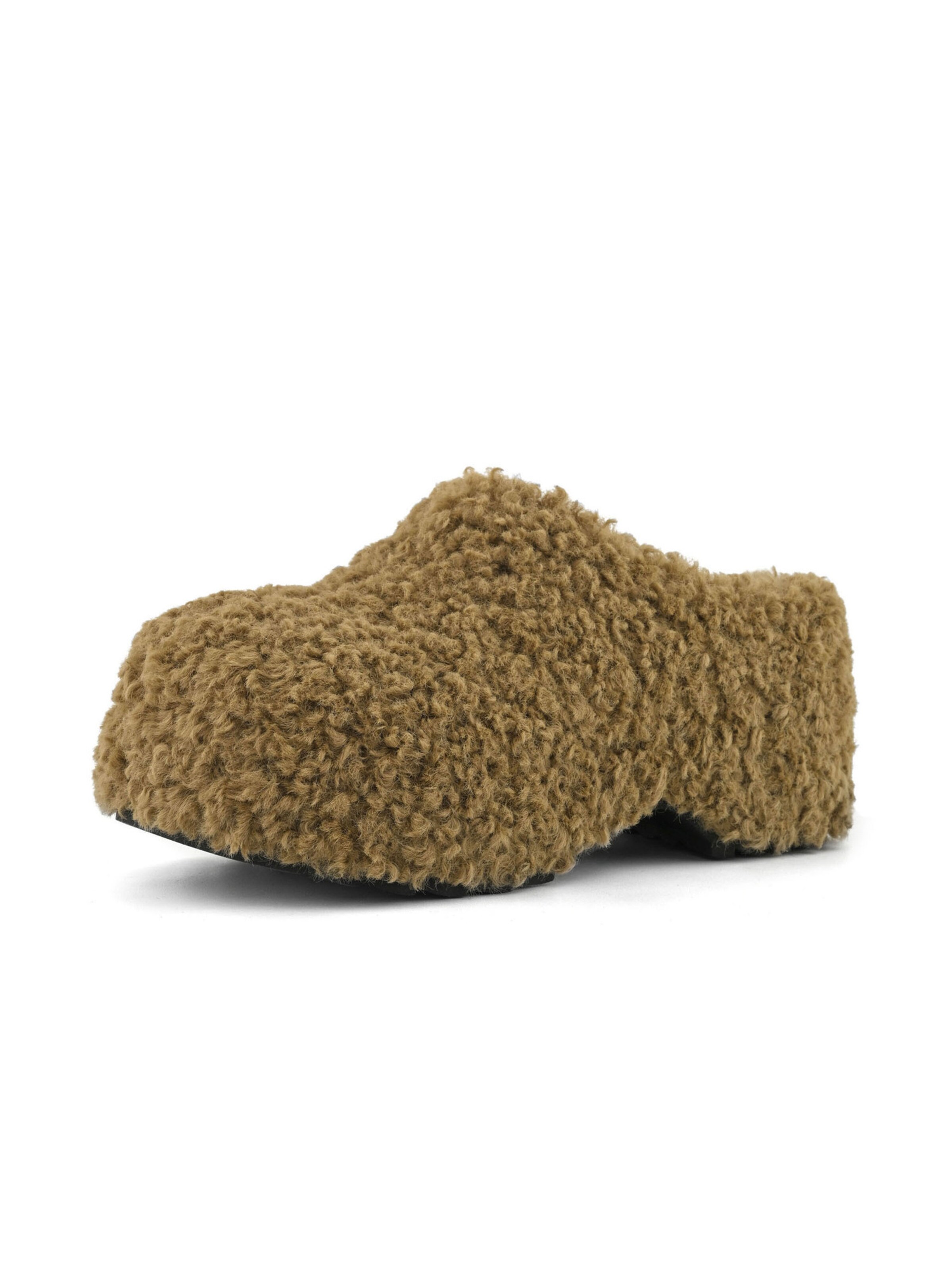 COLORS OF CALIFORNIA - Socas ' Teddy fur clog ' em castanho: frente