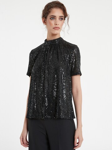 Ana Alcazar Blouse ' Tafisa ' in Zwart: voorkant