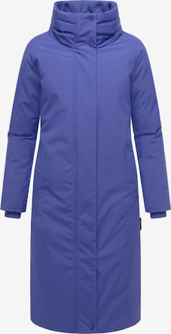 NAVAHOO Winter Coat 'Traumblüte 14' in Purple: front