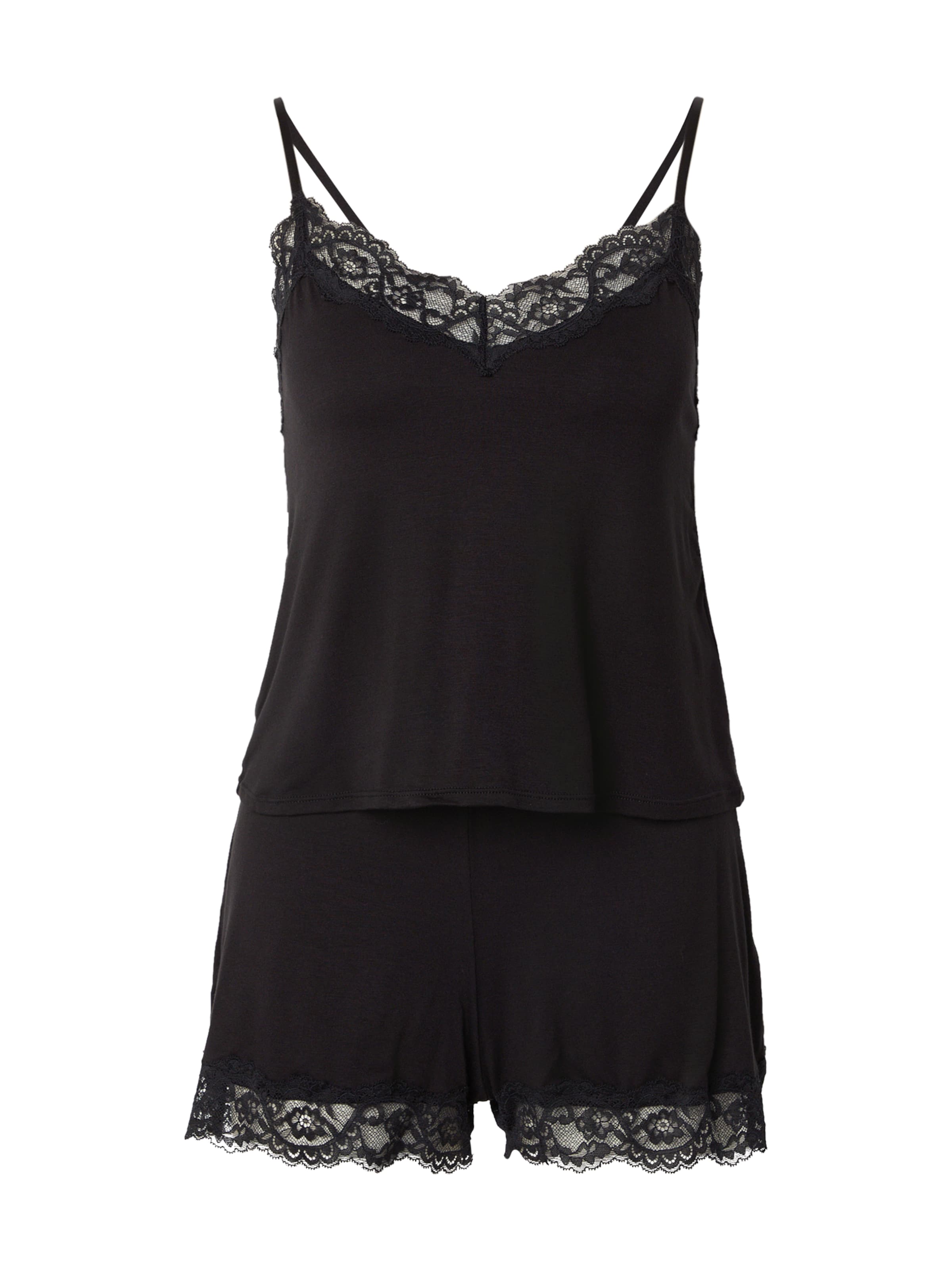 Hunkemöller Pyjama &#x27;Nana&#x27; in Zwart: voorkant