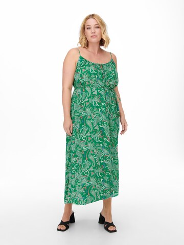 ONLY Carmakoma Summer Dress in Green: front