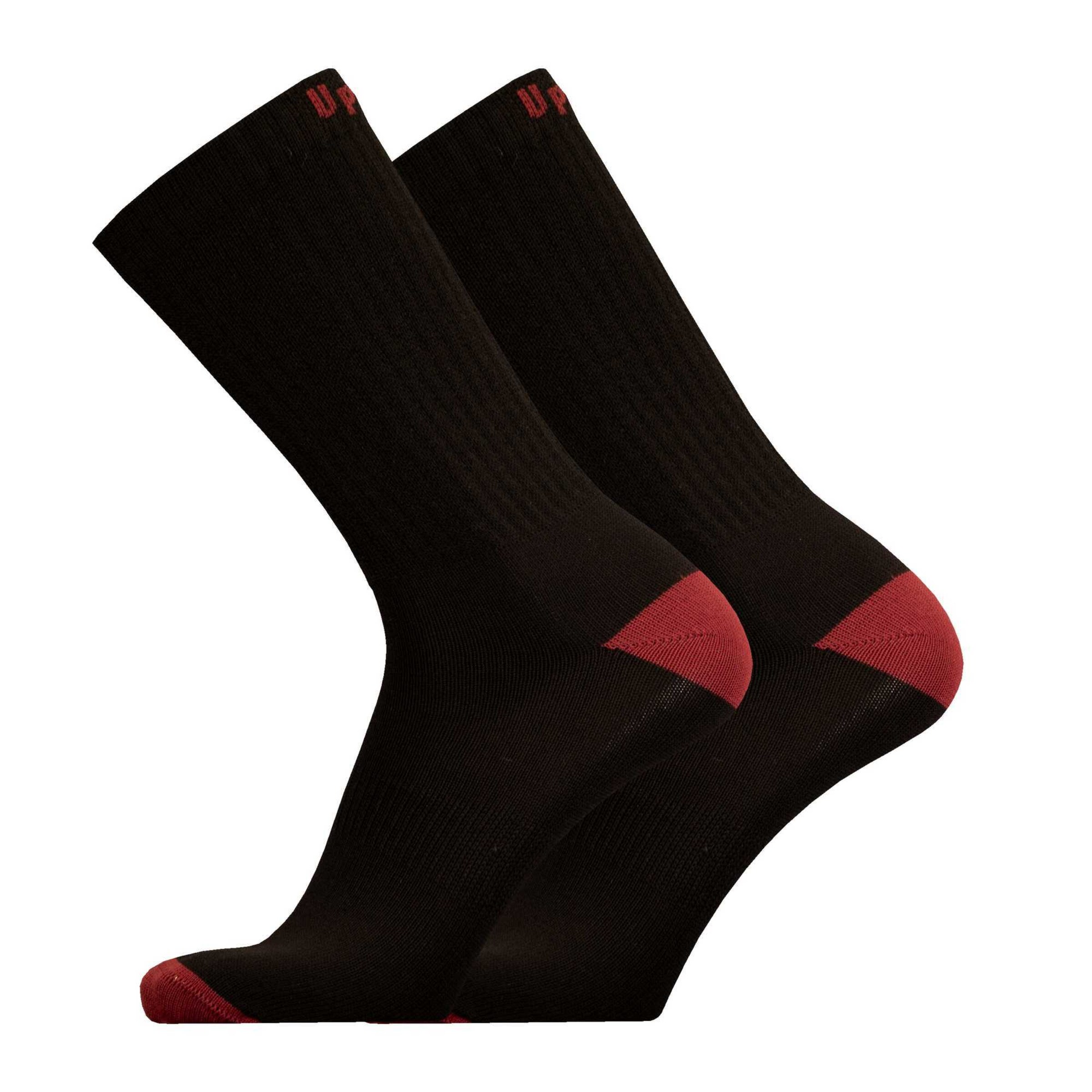Uphill Sport Athletic Socks in Black: front