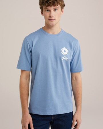 T-Shirt WE Fashion en bleu