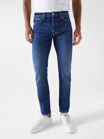 Salsa Jeans Slimfit Jeans in Blauw: voorkant