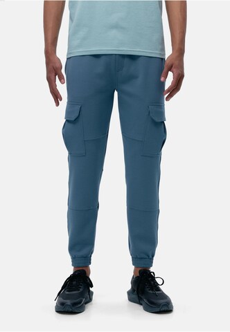 Born Living Yoga Tapered Cargo trousers 'Biafra' in Blue: front