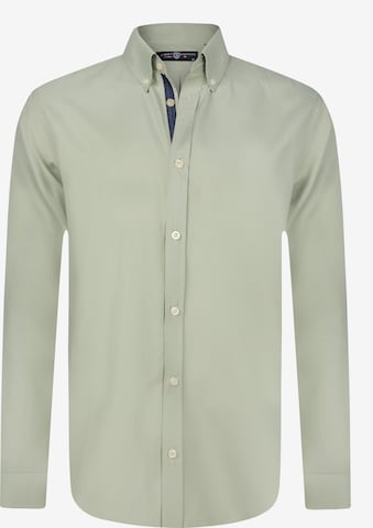 Coupe regular Chemise Jimmy Sanders en vert : devant