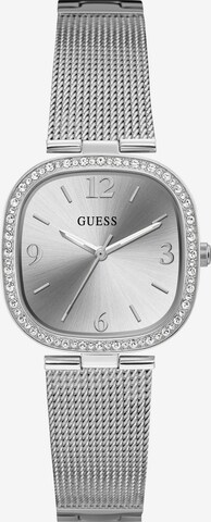 GUESS Analoog horloge ' TAPESTRY ' in Zilver: voorkant