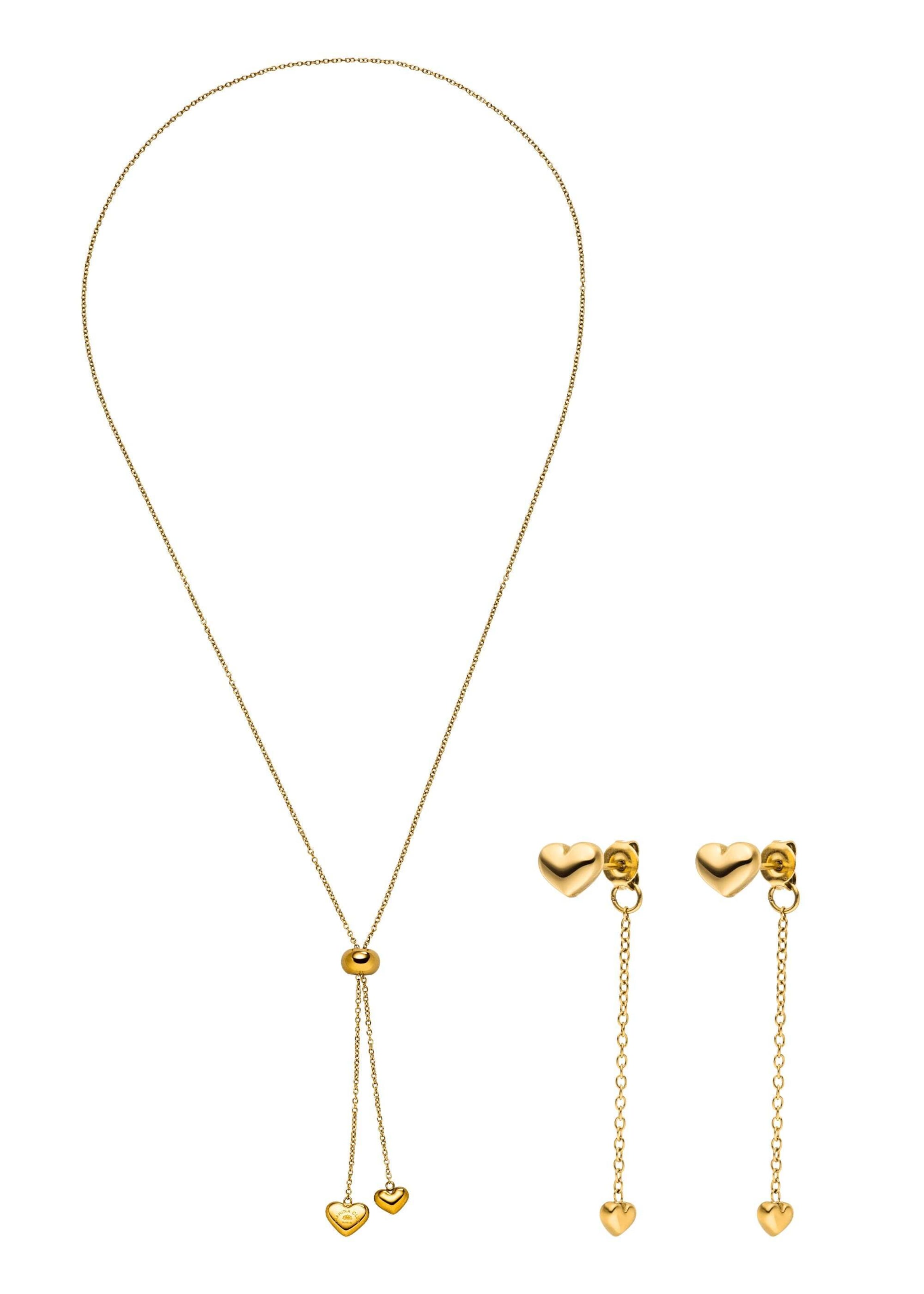 Parure de bijoux 'Radiant Love' PURELEI en or : devant