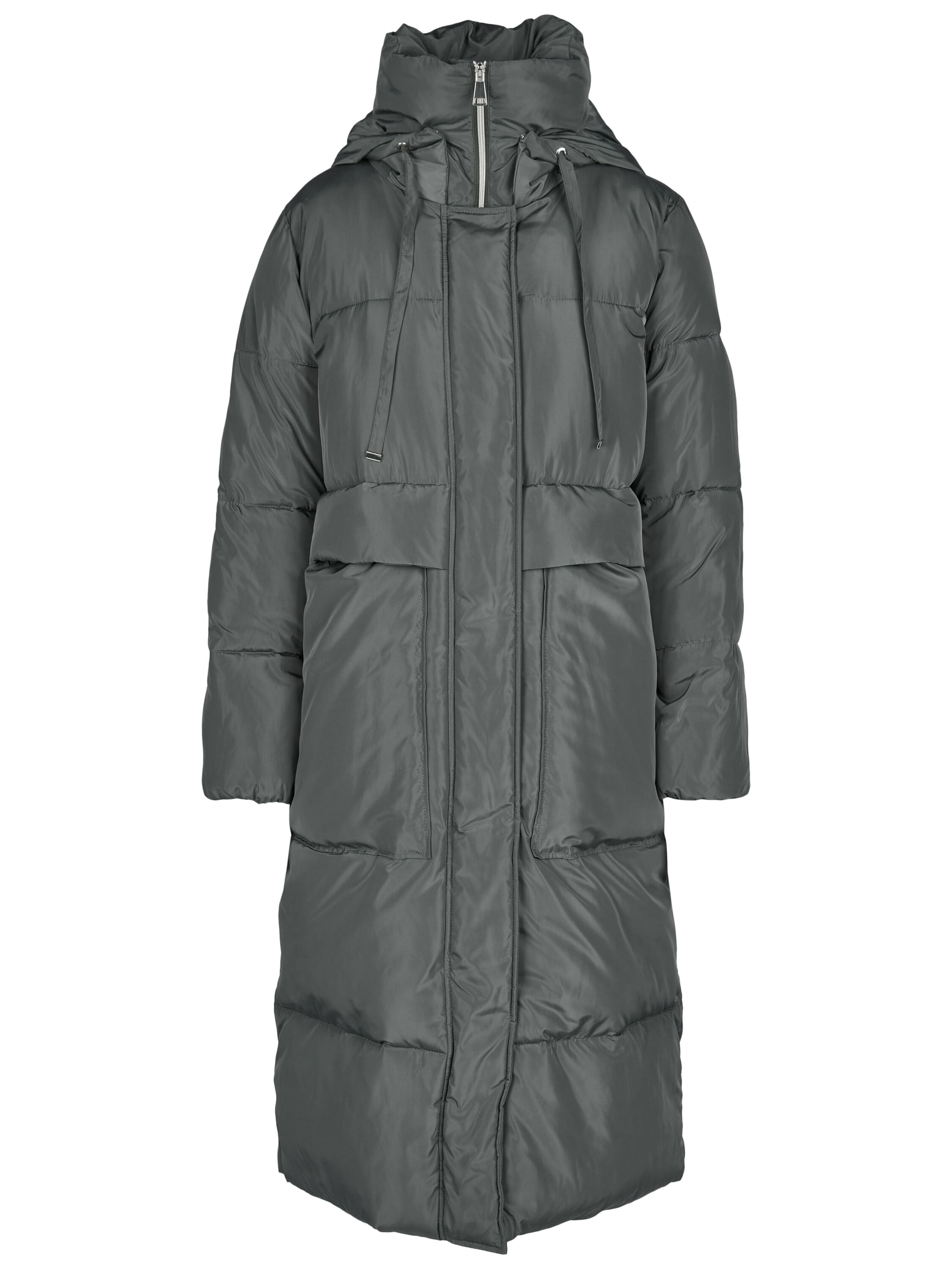 White Label Winter Jacket in Grey: front