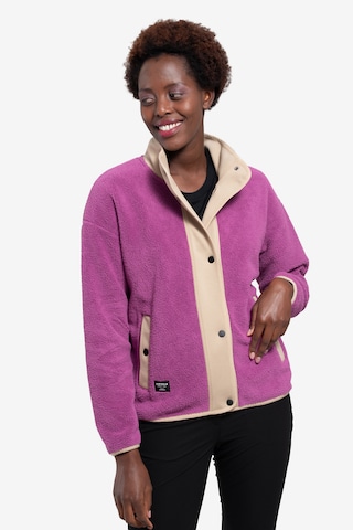 ICEPEAK Athletic Fleece Jacket 'ABBOTT' in Purple: front