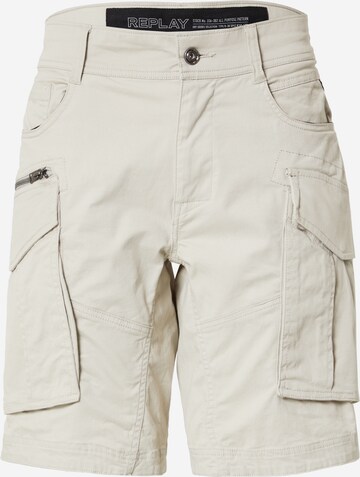 Pantaloni cargo 'JOE' di REPLAY in beige: frontale
