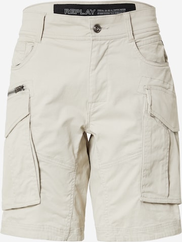 REPLAY Regular Cargo Pants 'JOE' in Beige: front