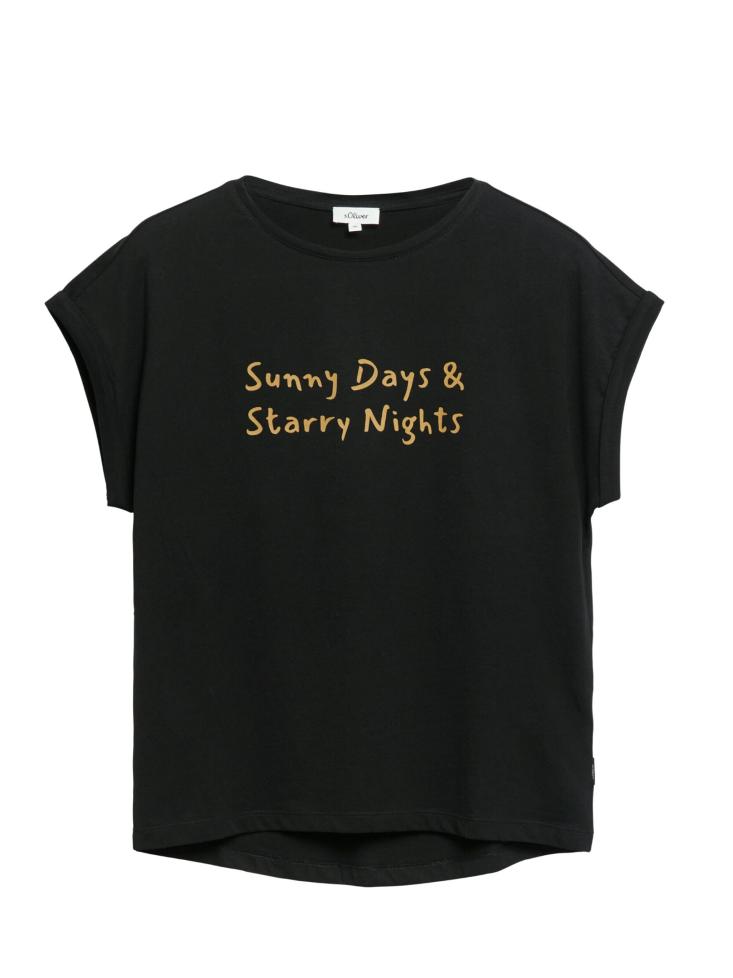 s.Oliver Shirt 's.Oliver - Dames t-shirt' in Black: front