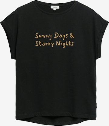 s.Oliver Shirt 's.Oliver - Dames t-shirt' in Black: front