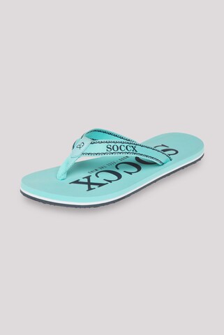 Soccx Zehentrenner in Blau: Vorderseite