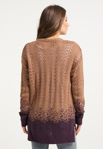 IZIA Knit Cardigan in Brown