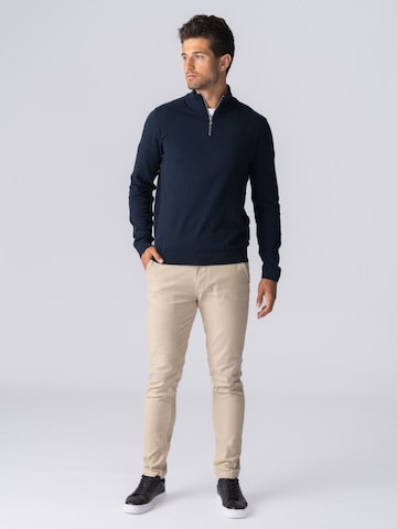 Pull-over ' Pullover Half ' TEESHOPPEN en bleu