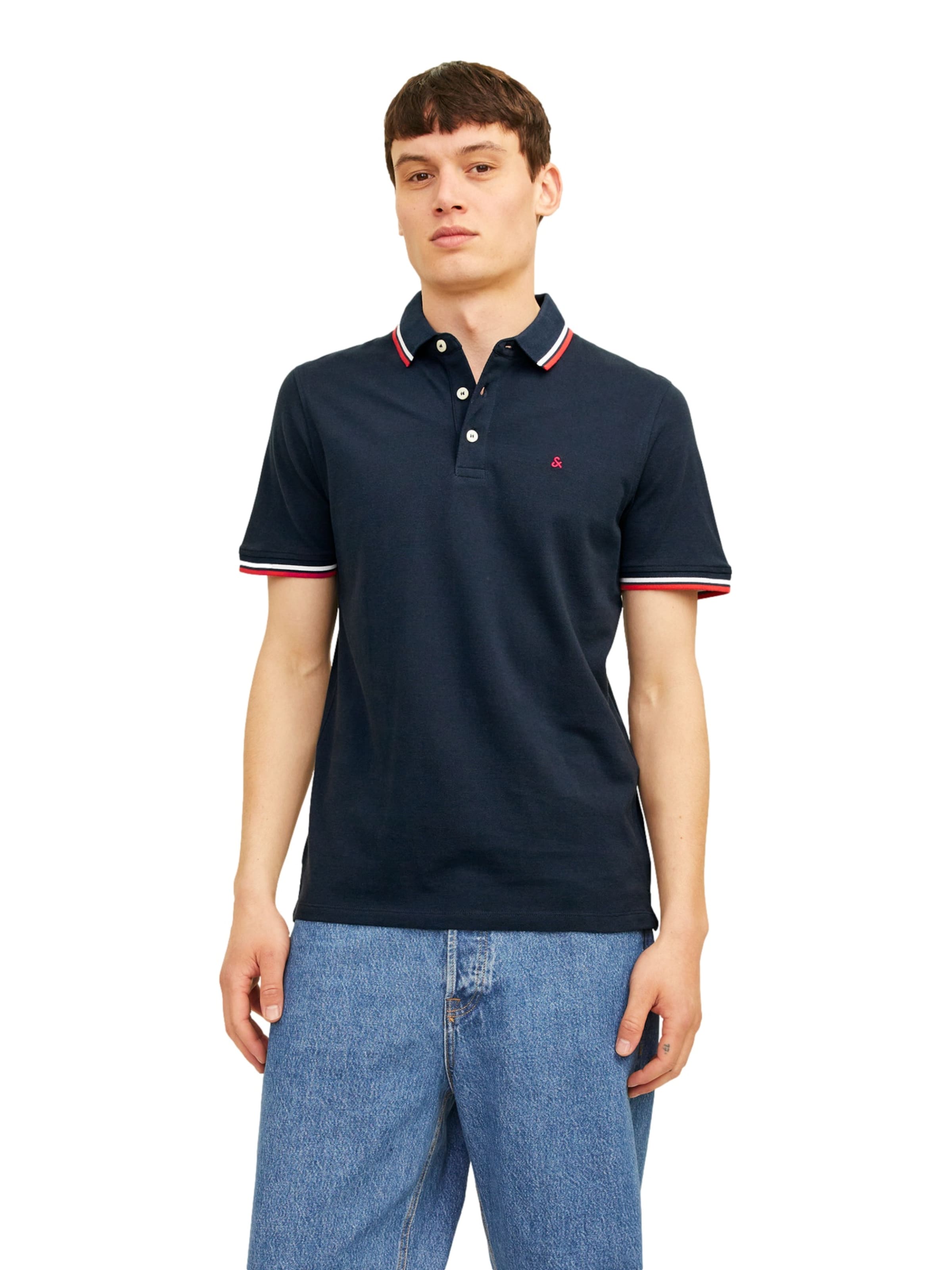 JACK & JONES Футболка 'JJEPaulos' в Синий: спереди