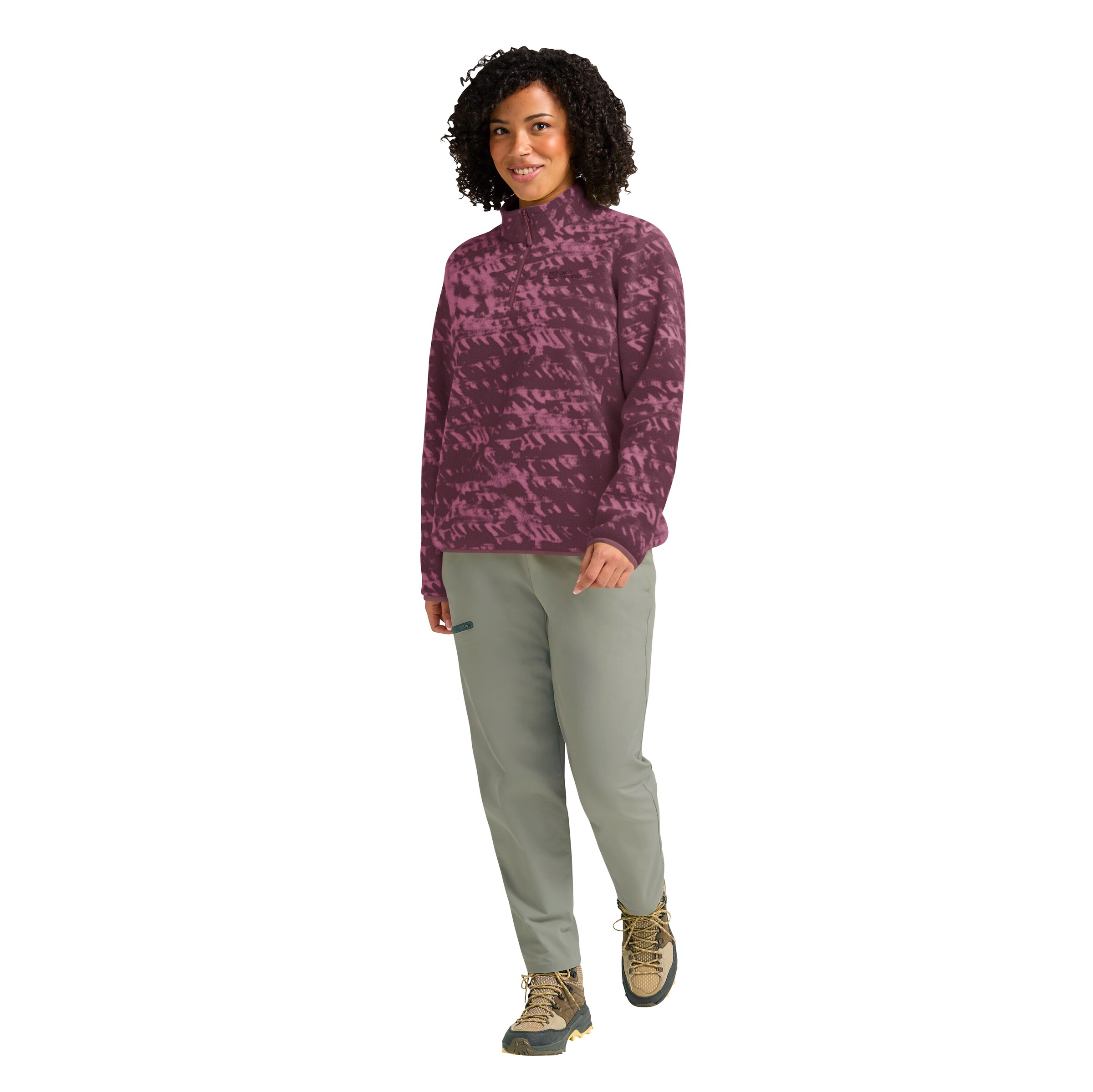 JACK WOLFSKIN Athletic Sweater in Purple