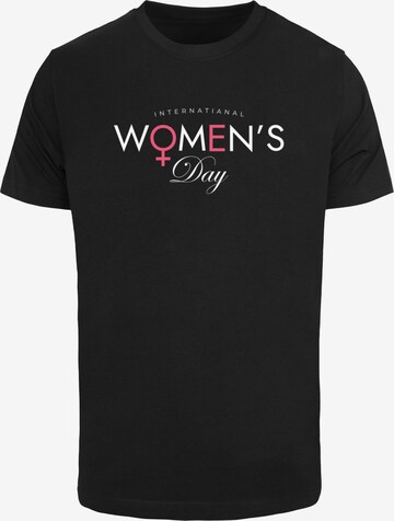 Merchcode Shirt 'WD - International Women's Day' in Black: front