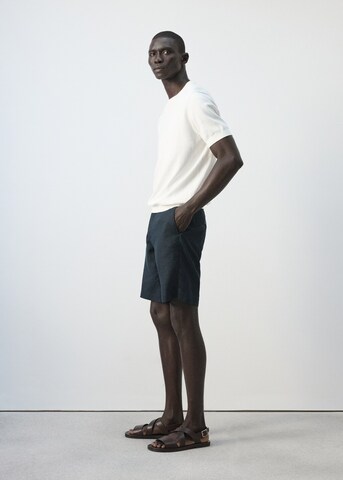 MANGO MAN Slim fit Pants 'Carp' in Blue