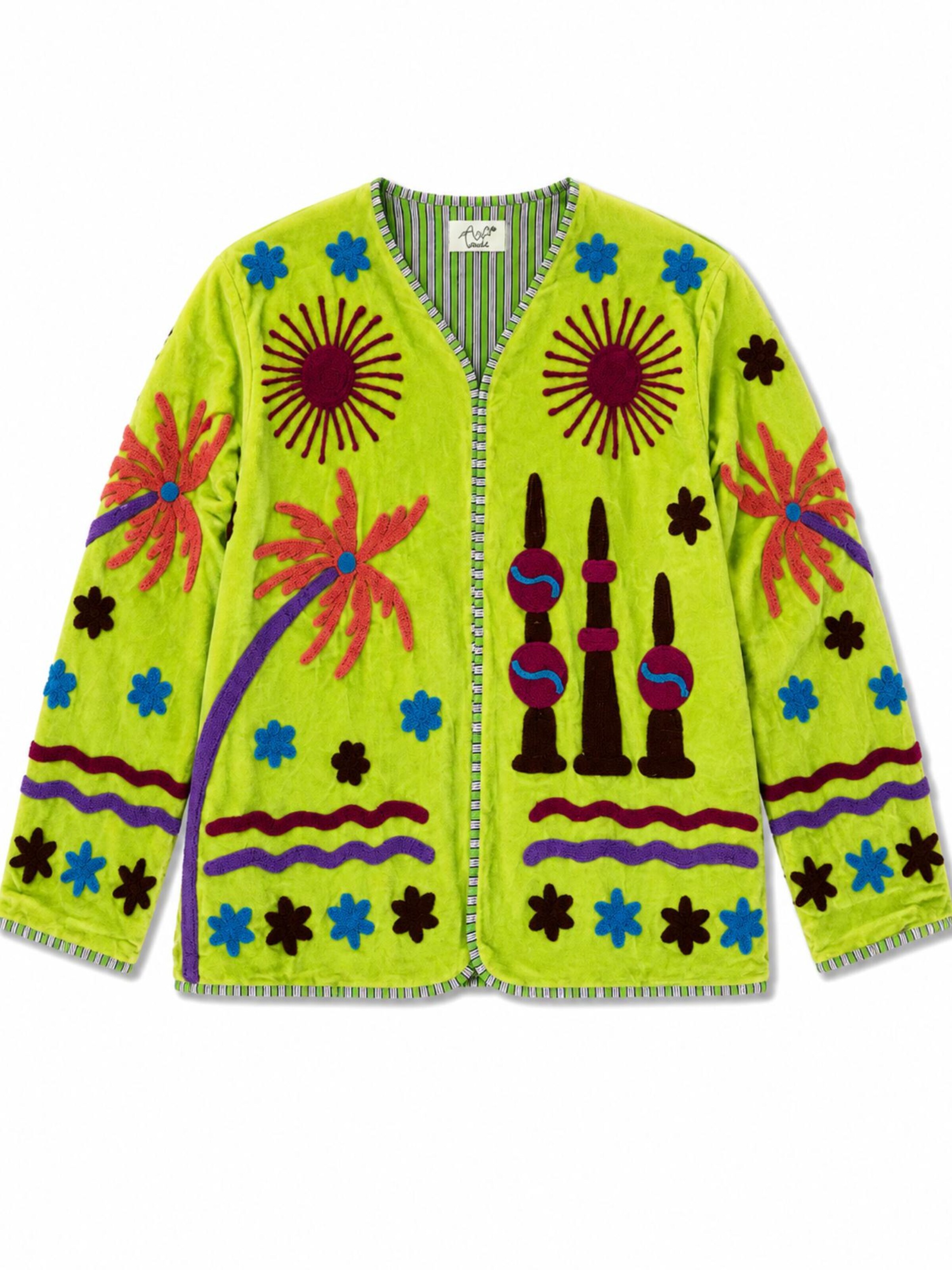 ASHINDIA Between-Season Jacket 'Susi' in Green: front