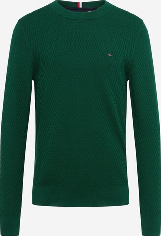 TOMMY HILFIGER Sweter w kolorze zielony: przód