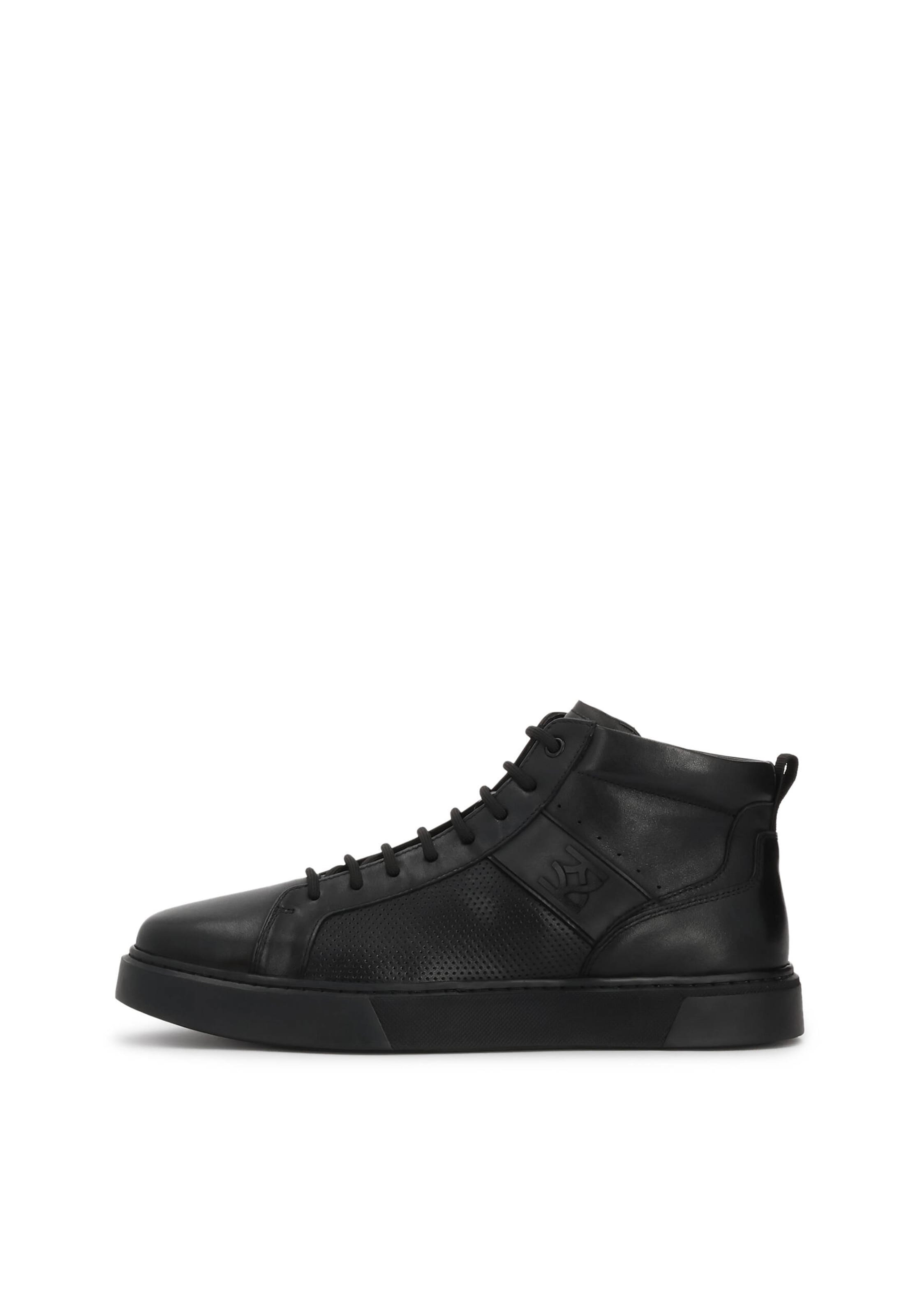 Baskets hautes Kazar en noir : devant