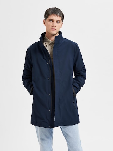 SELECTED HOMME Ανοιξιάτικο και φθινοπωρινό παλτό 'Peel' σε μπλε: μπροστά
