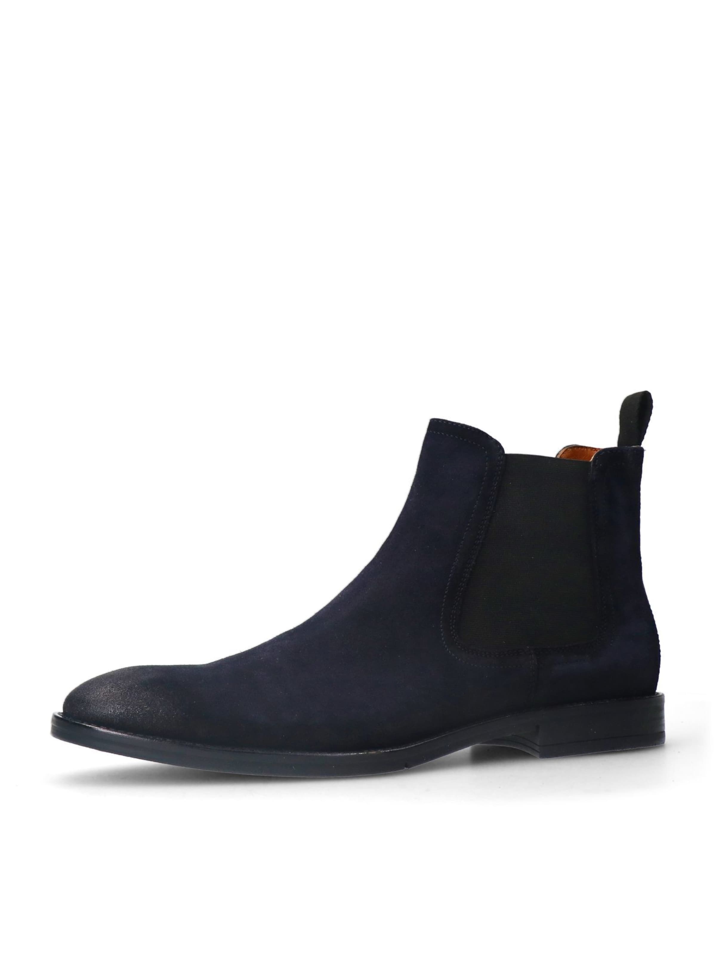 MANFIELD Chelsea boots in Blauw: voorkant