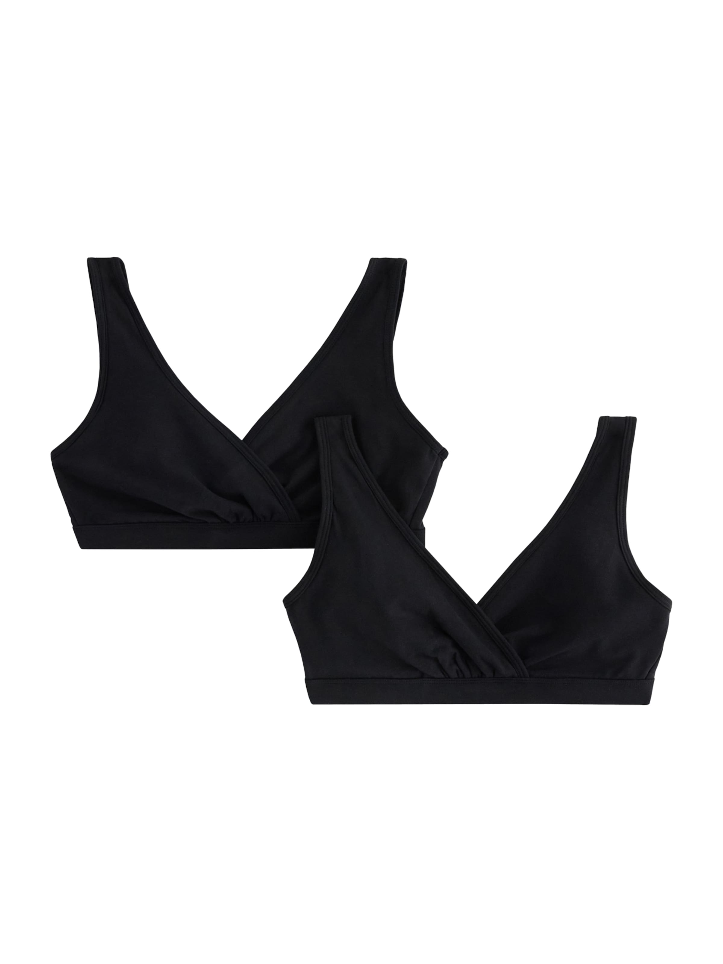 Lindex Maternity Szoptatós melltartók - fekete: elől