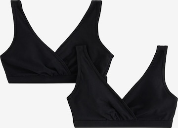 Soutien-gorge d’allaitement Lindex Maternity en noir : devant