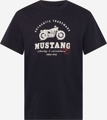 MUSTANG Shirt 'Alex' in Blauw: voorkant