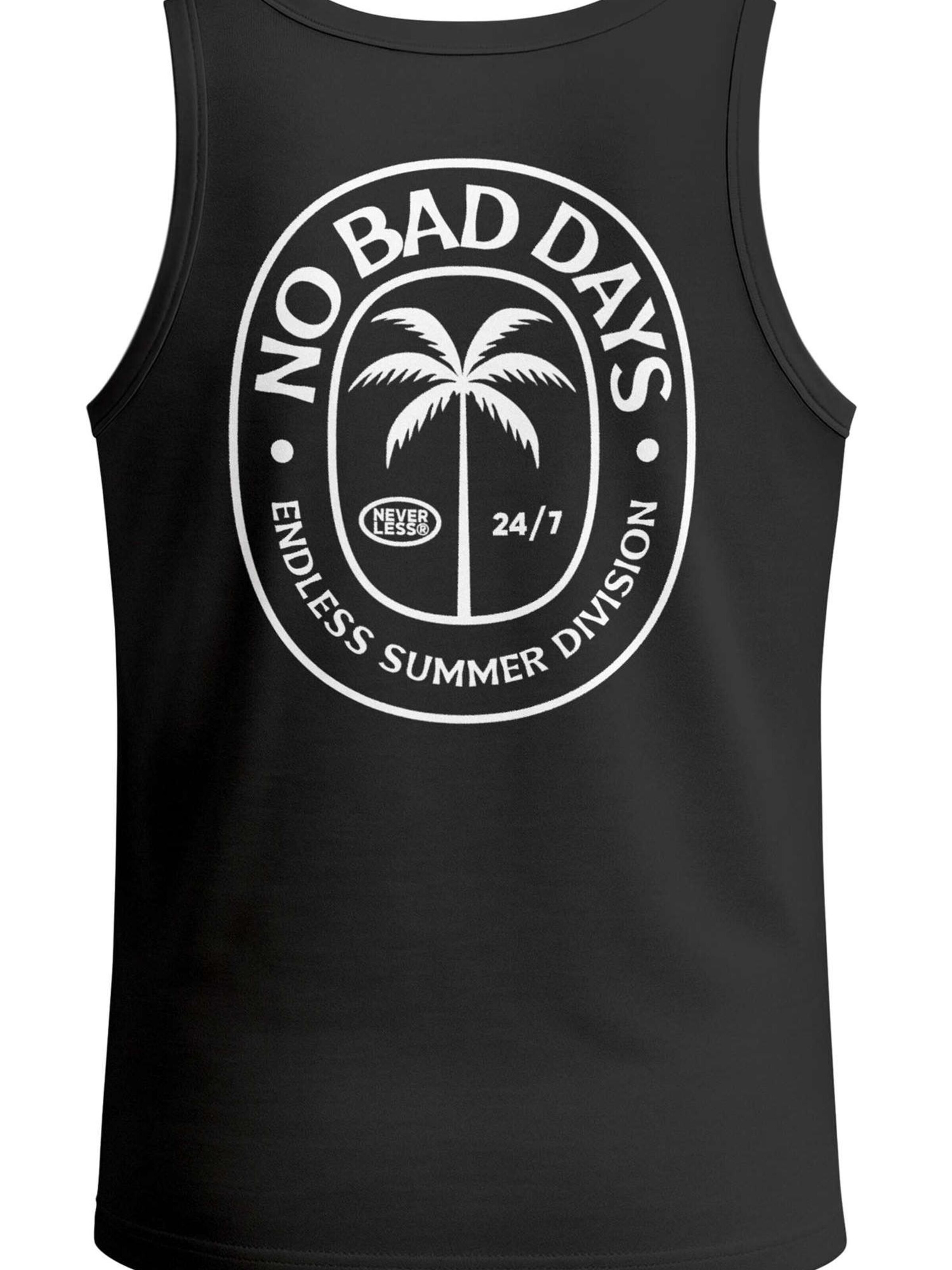 Neverless Shirt 'No Bad Days'‌‌‌‌ in Schwarz: Vorderseite